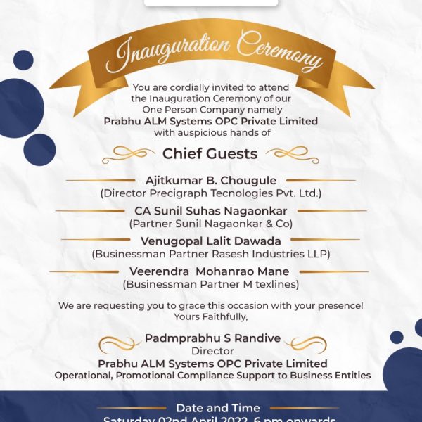 Inauguration Ceremony